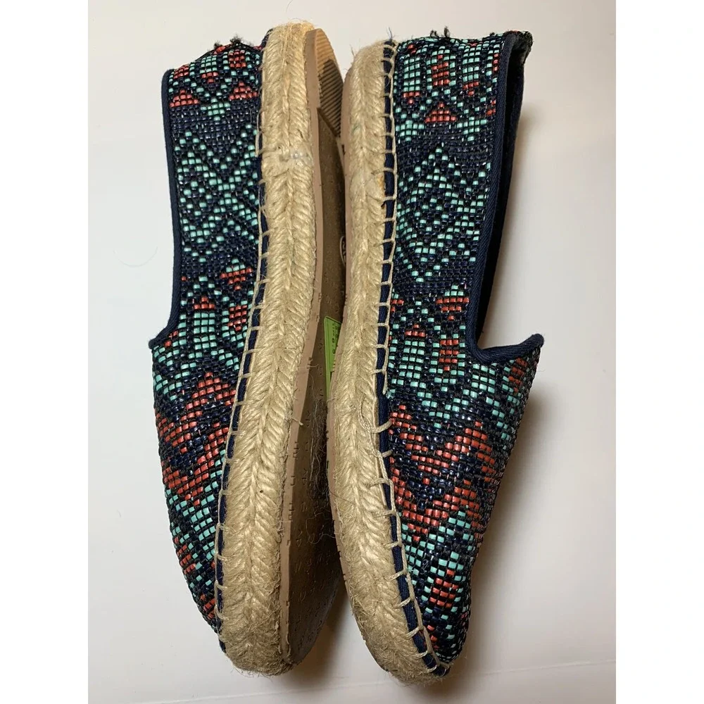 Dolce Vita Womens Blue Aztec Espadrilles Size 6.5